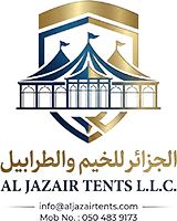 Logo for Al Jazair Tents and Tailoring Sole Proprietorship LLC - Sail Type Shades Suppliers in UAE Logo for Al Jazair Tents and Tailoring Sole Proprietorship LLC - Sail Type Shades Suppliers in UAE