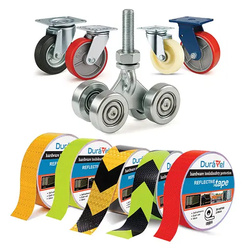caster-wheels-and-reflective-safety-warning-tapes