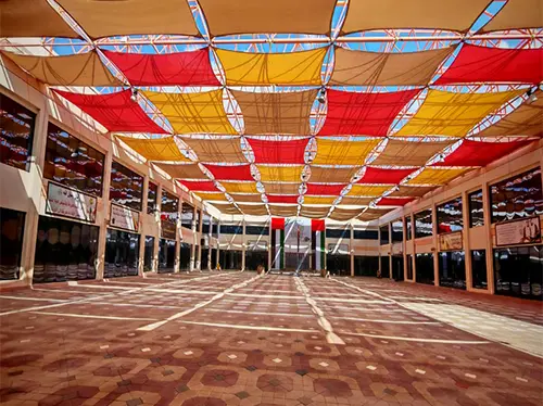 large-outdoor-tensile-shade-structure
