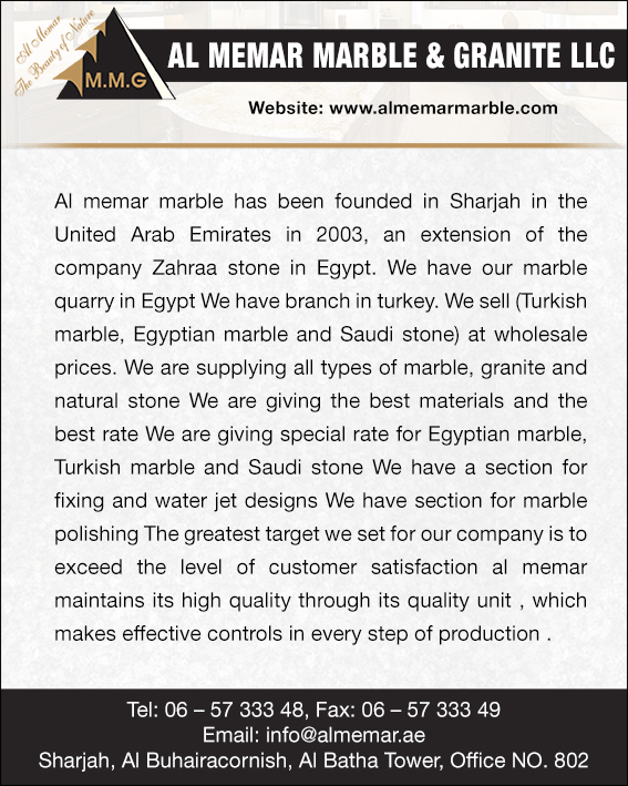Al Memar Marble, Granite and Stone LLC in Sharjah