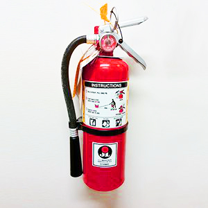 extinguisher with instruction