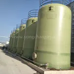 Industrial grade GRP acid storage tank in the UAE