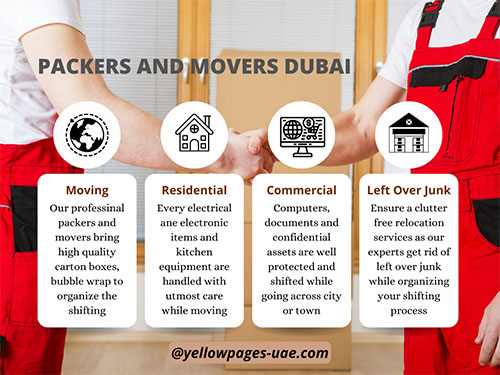 Services offered by Packers and Movers in Dubai